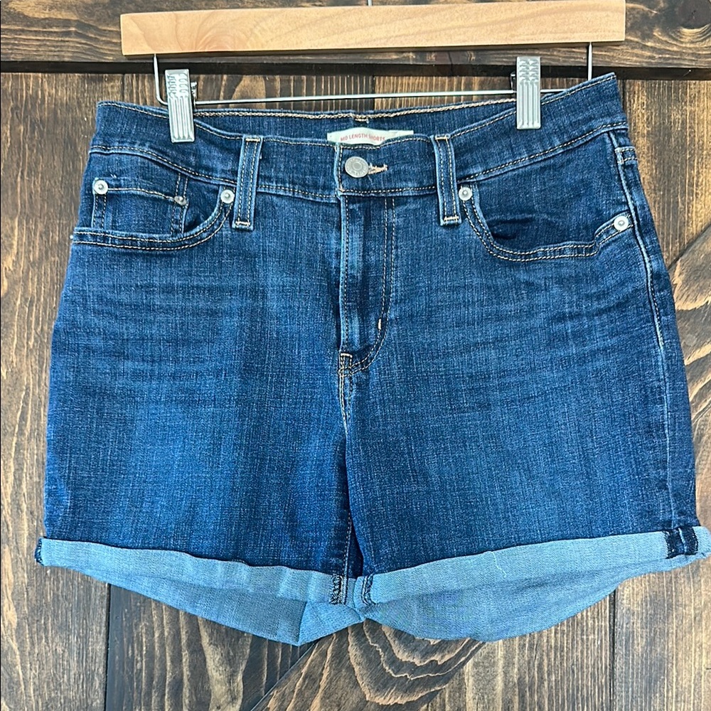 Levi's Dark Blue Denim Shorts